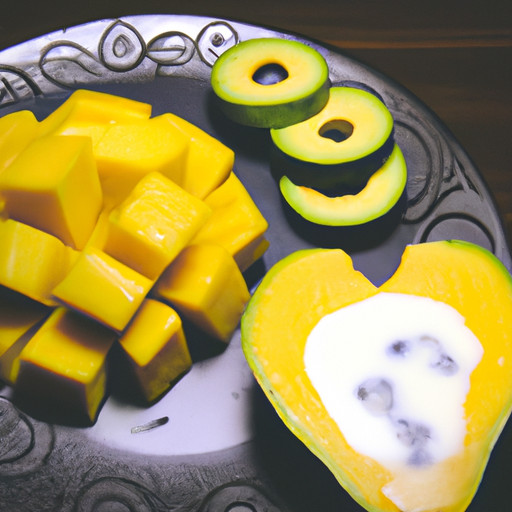 plato de Leche de mango y coco  para mejorar la visión 86337