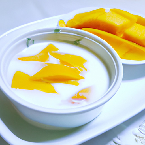 plato de Leche de mango y coco  para mejorar la visión 86335